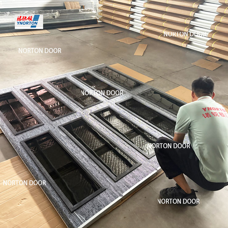 Automatiske garageporte til aluminiumsglas